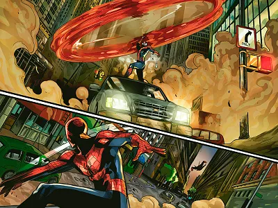 Coloring Pepe Larraz's Uncanny Avengers avengers coloring comic deadpool marvel pepe larraz spiderman