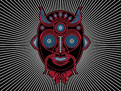 New Masks V affinity art design eyes illustration mask trippy wallpaper