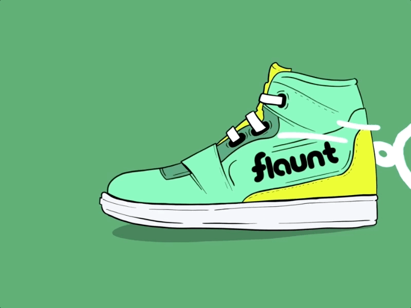 The Flaunts animation motion graphics shoes