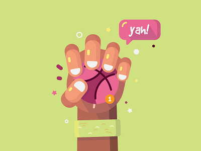 Dribbble Invite color cute dribbble illustration invite