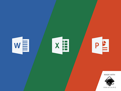 inkscape tutorial: making microsoft office icons excel inkscape microsoft powerpoint tutorial vector word