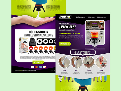 Product landing page proposal bottle creative landing lead product seo single web website