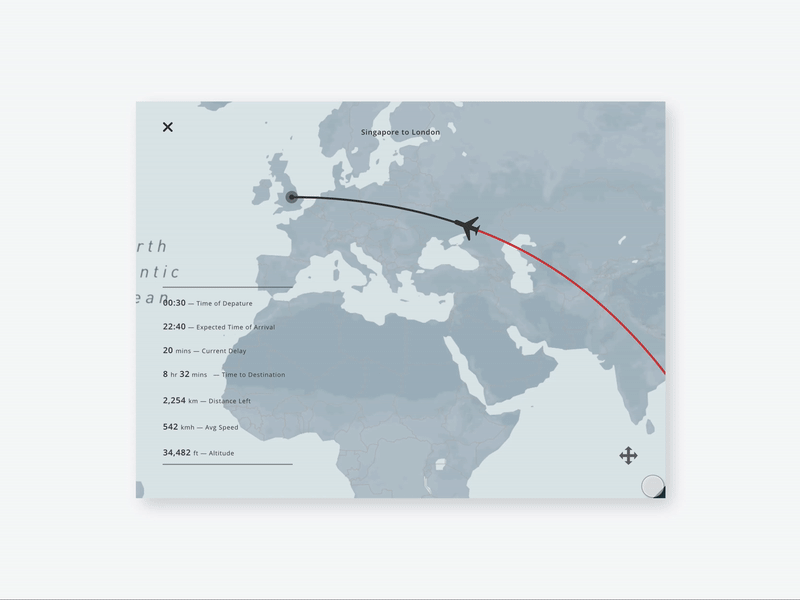 Flight Path: Light and Dark animation dark flight path interaction light plane ui ux