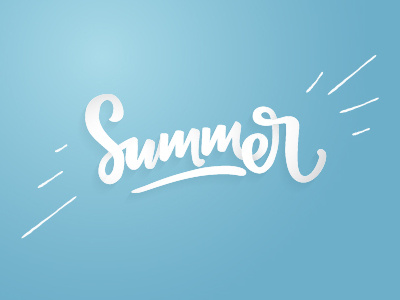 Summer font lettering paper cut season summer white