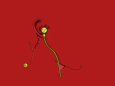 Tool To Ignore The World digitalart digitalpainting earphone illustration illustrator music