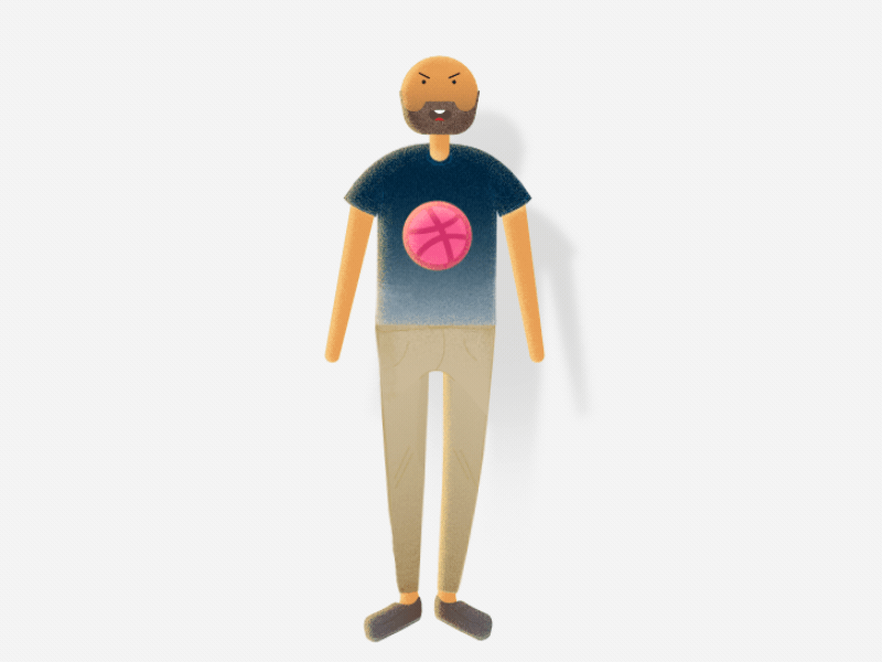 Hello Dribbble dance dribbble figure floss hello invitation out player