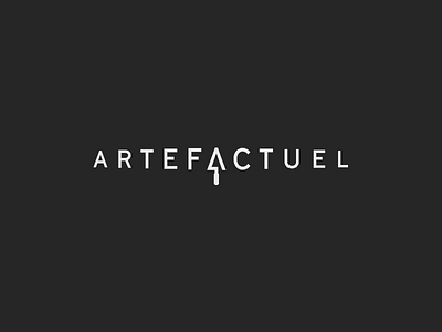 Artefactuel - Logo archeology artifact boulder branding construction history identity minimal research rocks rough trowel