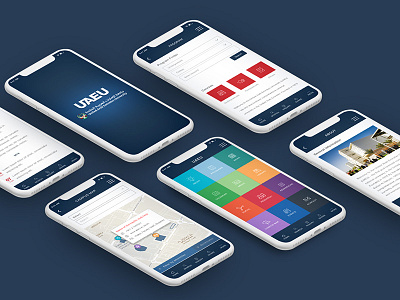 UAE University Application animation app application blue booking clean ui concept design design mobile prototype ui ui design ui ux designer dubai uiux university app website