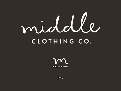 The Middle Clothing Co branding logo logo design