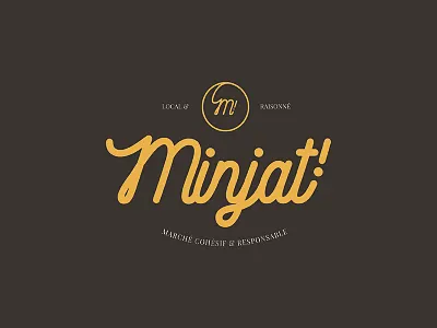 Cohesive & responsible market. badge food hybrid logo logotype market organic script shop type typography vintage