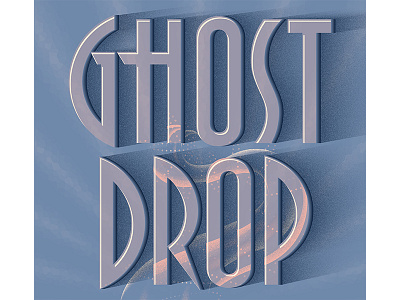 Ghost Drop: Detail Typography art deco beverage dark libation deco design drink graphic design halloween poster vector vector artwork