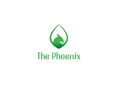 The Pheonix brand green leaf logo phoenix