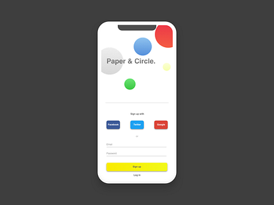 Sign Up - #001 #Dailyui dailyui sign up