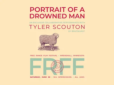 Portrait of a Drowned Man poster film festival gig poster poster