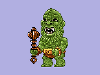 Moss Man Pixels 16 bit 80s he man masters of the universe motu pixel art pixels skeletor