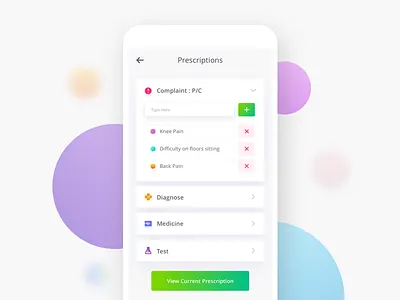Prescription App app design doctor latest prescription profile ui user ux