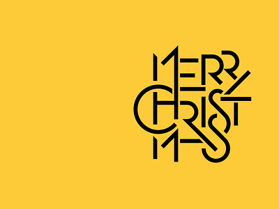 Merry Chirstmas typography