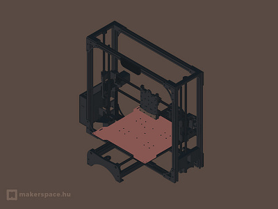 Makerspace - 3d Printer 2 3d printer create isometric make maker maker movement makerspace tools