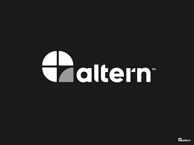 Altern Logo altern clean eddy logo logotype mark minimalist modern pen simple smoke vape