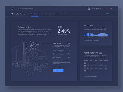 Truck Spec Dark Theme dark ui