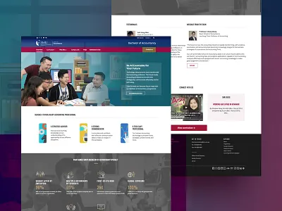 Bachelor of Accountancy accountancy homepage smu university website design