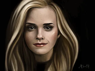 Emma Watson portrait portrait procreate