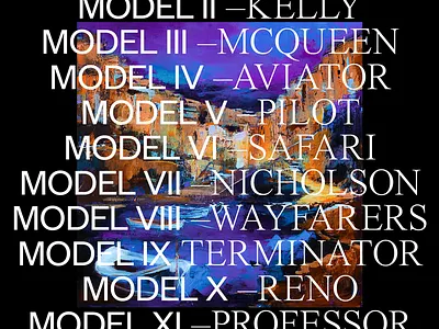 List brand branding elegant fashion identity sunglasses type typography