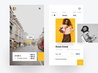 Shopping App augmented mobile reality shop shopping sketchapp ui design user experience