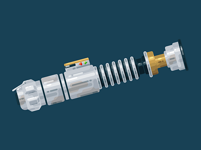 Flat Lightsaber digital illustration flat flat design flat illustration illustration lightsaber star wars