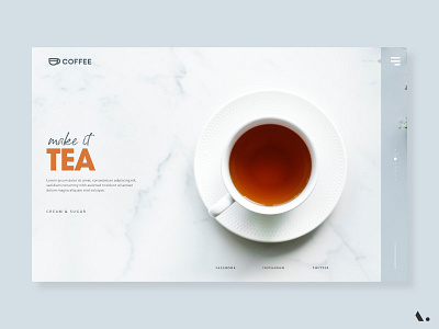 Make It Tea branding camera illustration landing layout page shop typography ui ux watch website