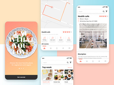 App for Vegans&Vegeterians app food restaurant vegans vegeterians