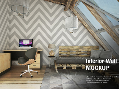 Interior Wall Mockup bed mockup imac imac mockup interior mockup mac mockup pillow pillow mock up pillow mockup room mockup sheet sheets mock up sheets mockup