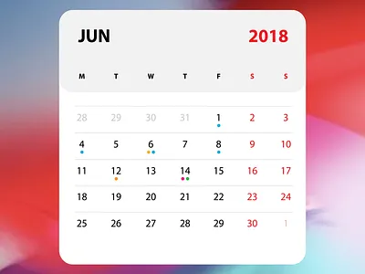 Daily UI #038 || Calendar 038 boogaert calendar daily ui date mathijs programme schedule timetable