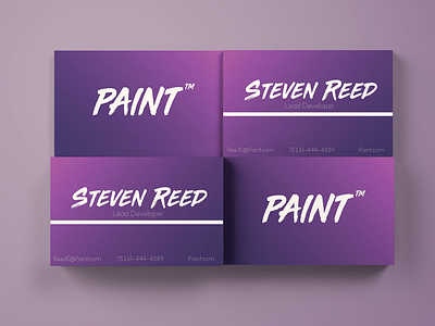 Paint Business Cards branding graphic design logo paint thirty logos