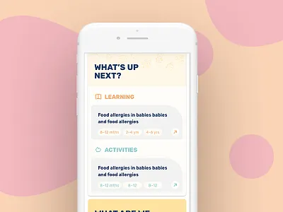 Dots – Parenting Platform from Action for Children design dots filters mobile responsive tiles ui