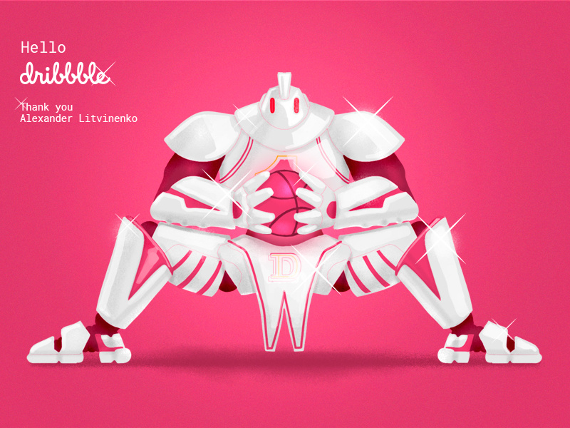 Example of Hello dribbble