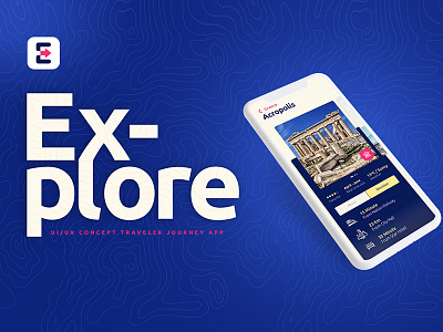 EXPLORE | UI/UX Concept Traveler Journey App animation app backpacker dayli ui destination explore ios maps paralax transition travel ui ux