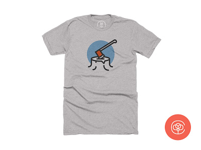 Stump Shirt cotton bureau design shirt thick lines vector