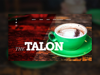 Daily UI: Landing Page 003 coffee coffeeshop dailyui landingpage smallville ui