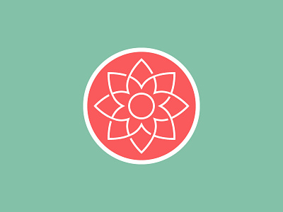 Flower flower logo mark symbol
