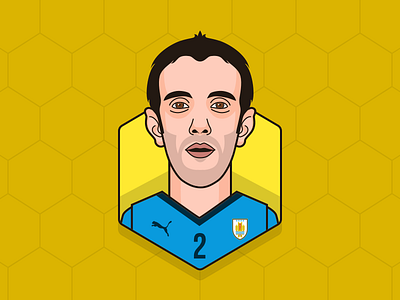 # Diego Godin - Uruguay adobe illustrator avatar design diego godin forever faster puma football sketch app uruguay