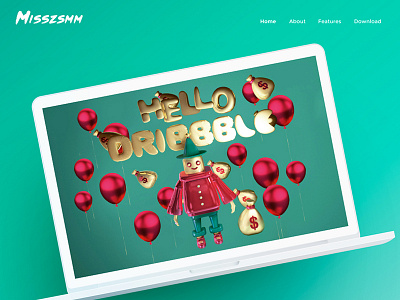 HELLO DRIBBBLE c4d dribbble hello