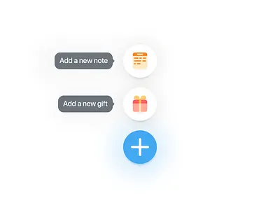 Vriends — Add note or gift app friends icons ios mobile social socialmedia ui
