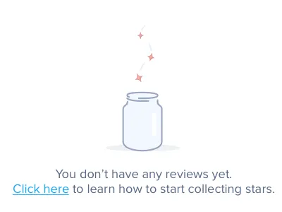Review Stats Empty State empty slate empty state illustration jar place holder portal reviews saas stars