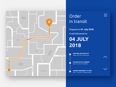 Daily UI Challenge #020 - Location Tracker 020 app challenge daily dailyui graphicdesign location maps shipment tracker ui ux