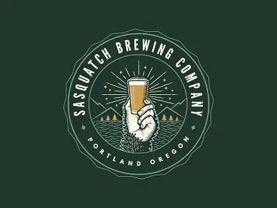 Sasquatch Brewing Co. - Seal beer bottle cap brewing company hand oregon pint portland rays sasquatch seal
