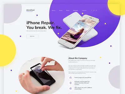 Iphone Repair Template in Figma design designsystem figma iphone template