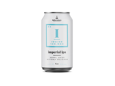 Laboratory Beerworks: Iodine beer beverage branding craft beer design packaging