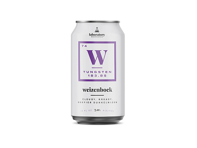 Laboratory Beerworks: Tungsten beer beverage branding craft beer design packaging