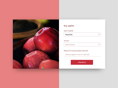 form - dailyUi 082 apple apples buy buy apples daily ui challenge dailyui dailyui082 form form design